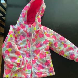 3T toddler girls fleece lined winter jacket